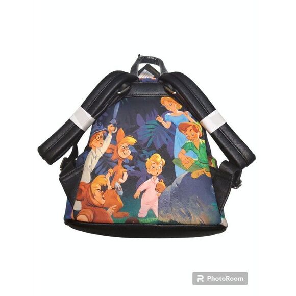 Loungefly Peter Pan Mini Backpack Lost Boy Scenes - Picture 2 of 4